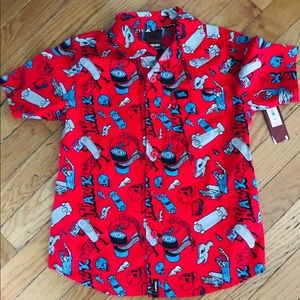 Boys 5/6 TonyHawk S/S Button Down Shirt Skateboard